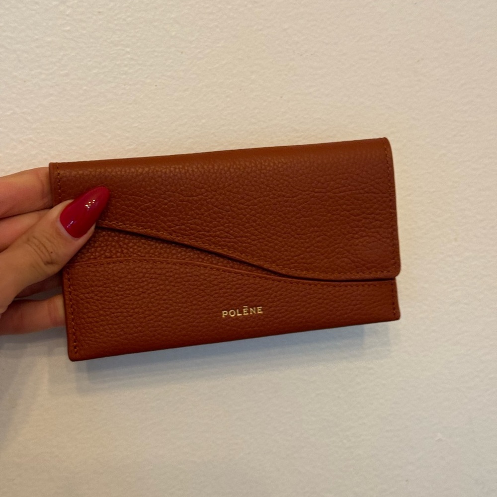 Polene Brown Leather Wallet